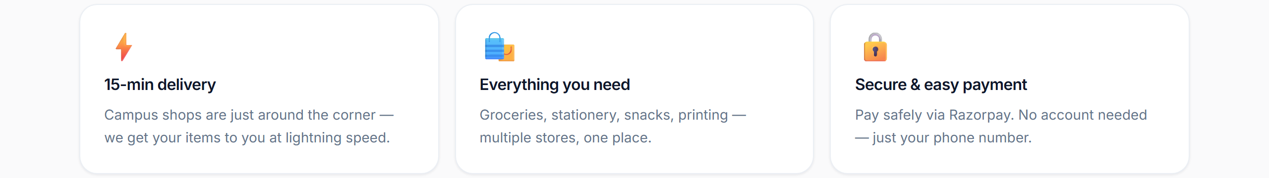 Fast delivery, multi-store browsing, and secure Razorpay checkout
