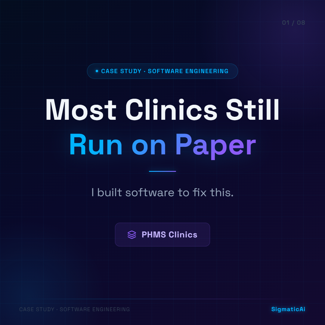 PHMS — Clinic Management System — slide 1